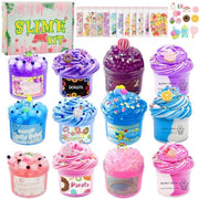 Set di schiuma trasparente 12 pezzi - schiuma di burro/trasparente - scelta colorata - giocattolo per bambini - regalo per compleanno/Halloween/Natale