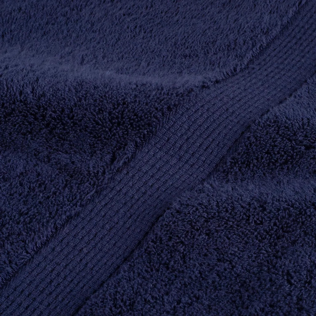 Asciugamani Premium SOLUND 4 pz | Teli per bagno Blu Navy 100x200 cm 600 g/m2