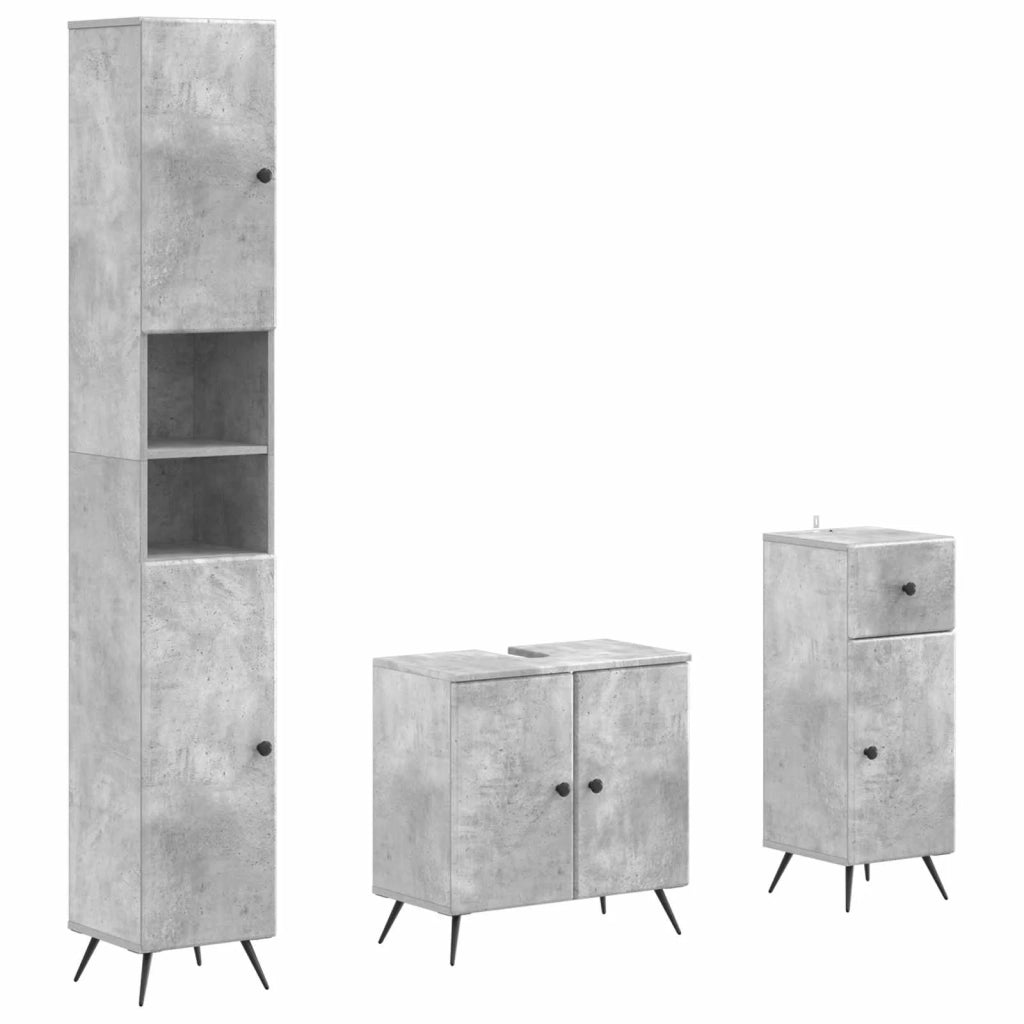 Set di armadietti da bagno in 3 pezzi BREDA 3417885
