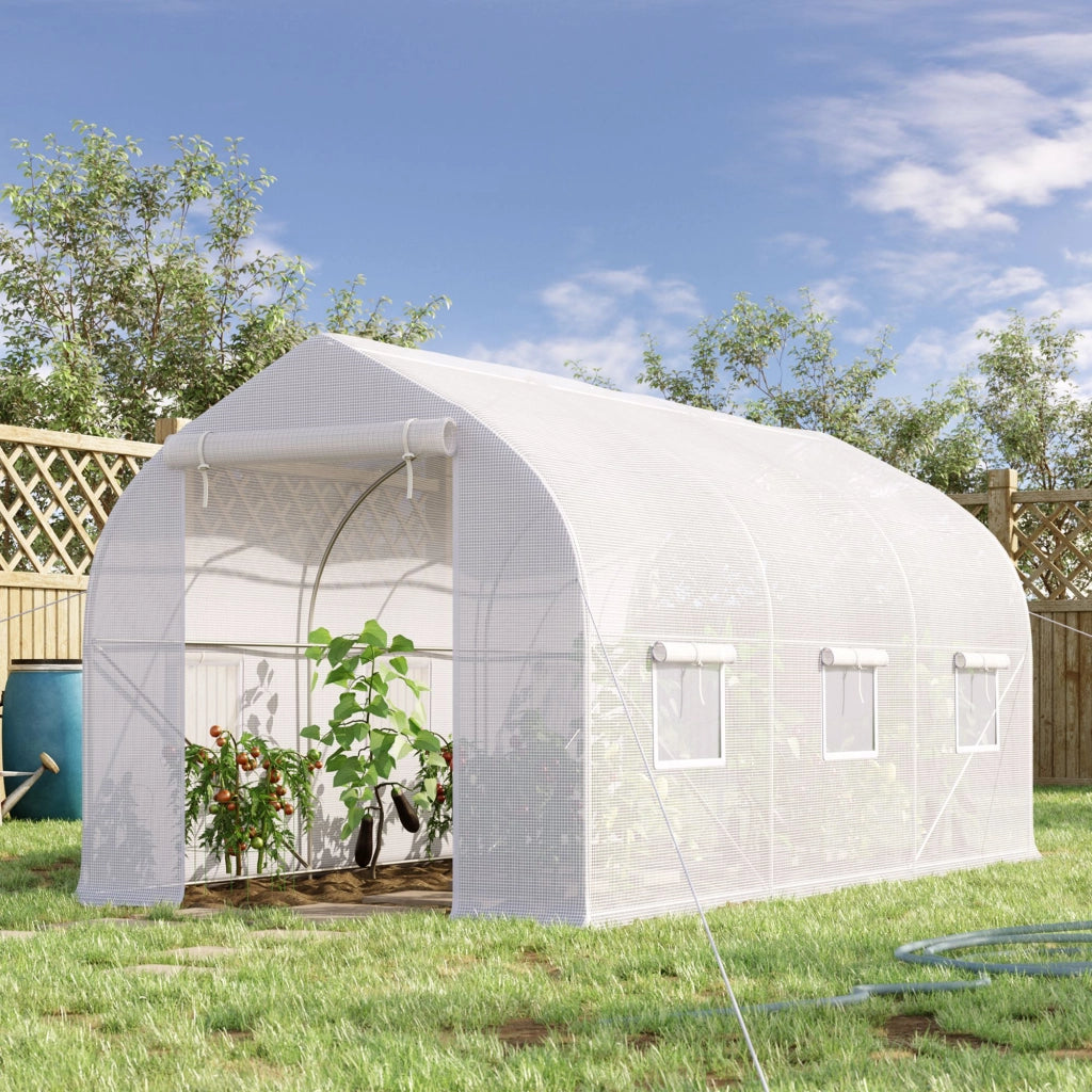 Serra da Giardino ¨C zephmum ¨C Bianco, Metallo e PE, 4x2x2 m