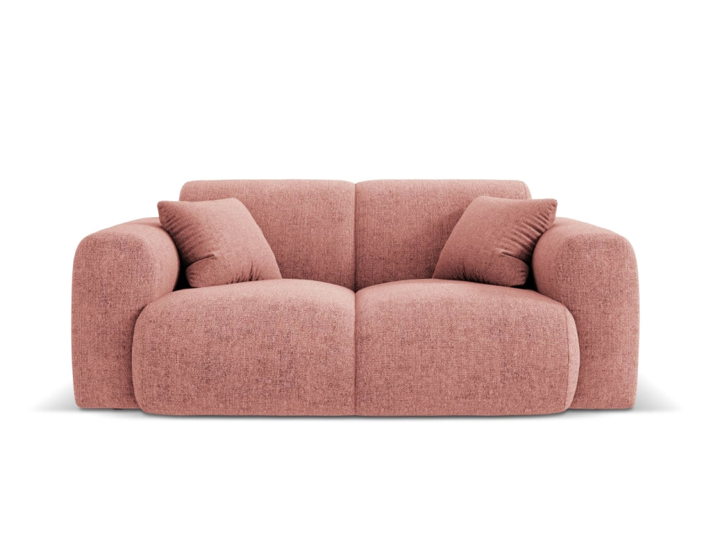 Cosmopolitan Design - Divano "Nolio" 2 posti in ciniglia rosa 