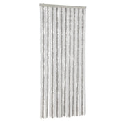 Tenda Antimosche Grigia Chiaro e Bianca 90x220 cm in Ciniglia CFW6175492