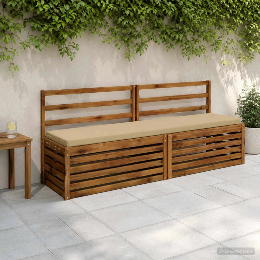 Cuscini per Panchina a 2 Pezzi SOEST 2 pz 100% Poliestere Beige 949107