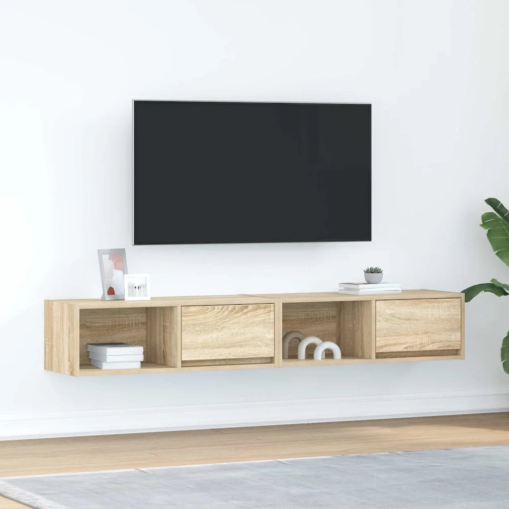 Mobili TV 2 pz Rovere Sonoma 80x31x25,5 cm in Legno Multistrato 861459