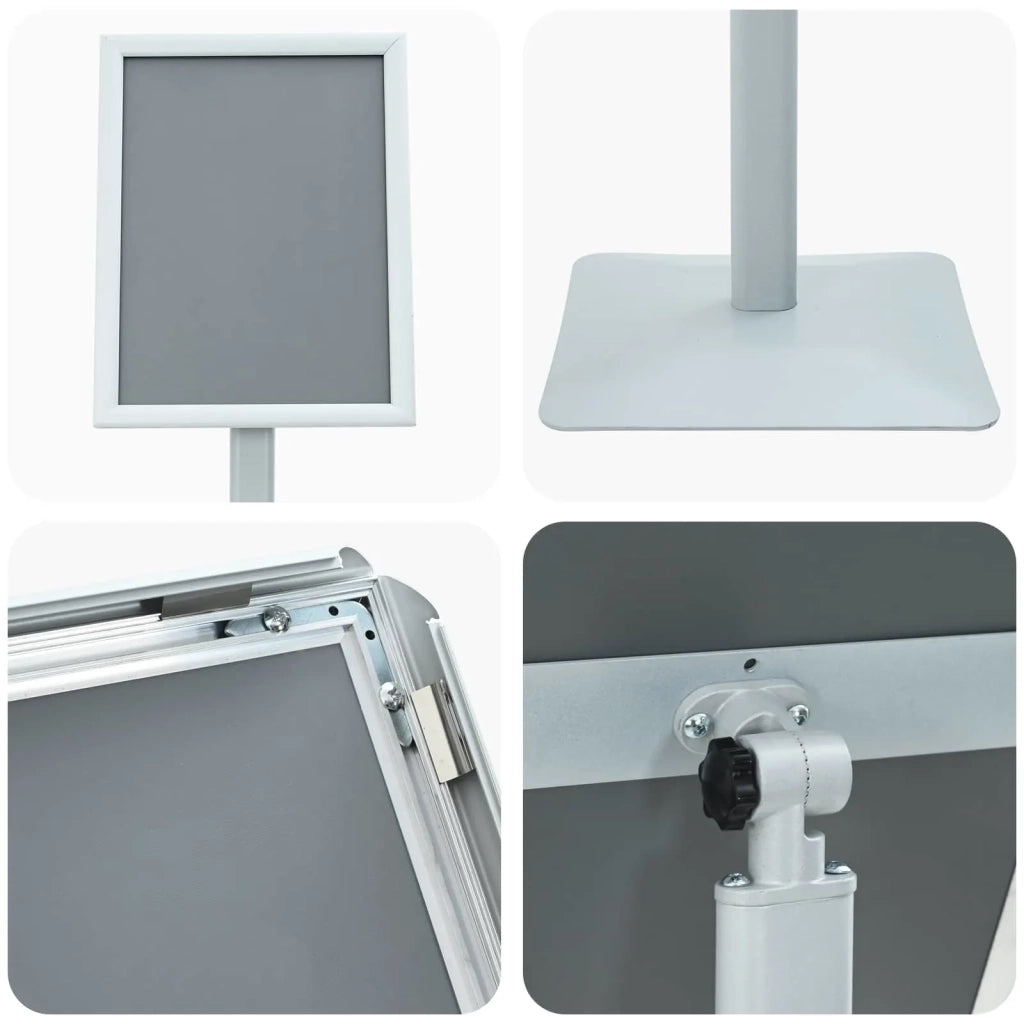 Supporto Poster a Piedistallo Argento 32 x 27 x 119 cm Ghisa 42030064