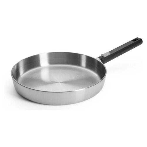 Padella woll wll1528lcs logic steel con manico removibile cromo spazzo