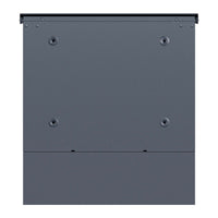 Toboli Cassetta postale con porta giornale, antracite e legno V63 montaggio a parete