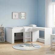 Letto Alto per Bambini 2 pcs Bianco 163 x 101,1 x 68,5 cm