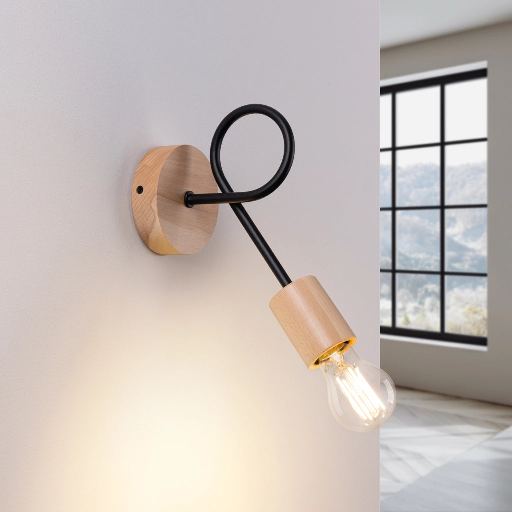 Lampada da parete EMBER schwarz