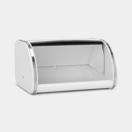 Brabantia 306044 Portapane Roll Top Medio 11 L Acciaio con Coperchio Scorrevole Base Zigrinata 97% Riciclabile Certificato Cradle to Cradle Bronzo colore Bianco