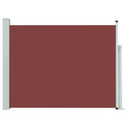 Tenda da Sole | Tenda laterale Retrattile per Patio 140x500 cm Marrone