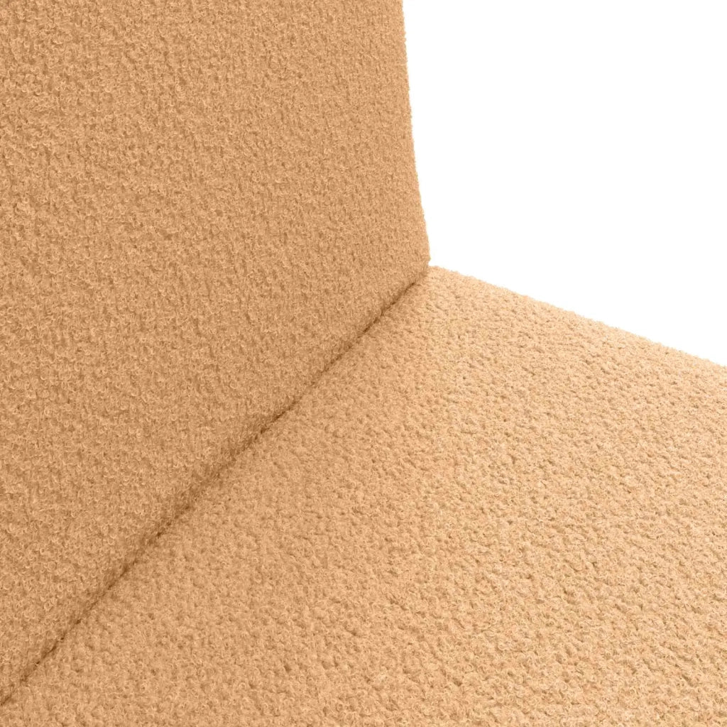 Sedia a pavimento regolabile Beige Tessuto in Lana di Pecora