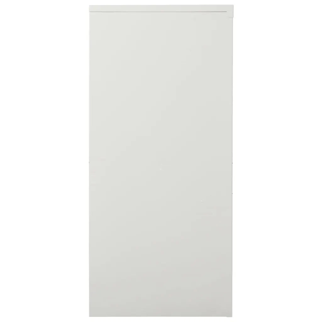 Armadio con Ante Scorrevoli Grigio Chiaro 90x40x90cm in Acciaio cod mxl 46136