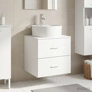 Mobile Lavabo da Parete Bianco 49,5 x 44,5 x 65 cm 890294
