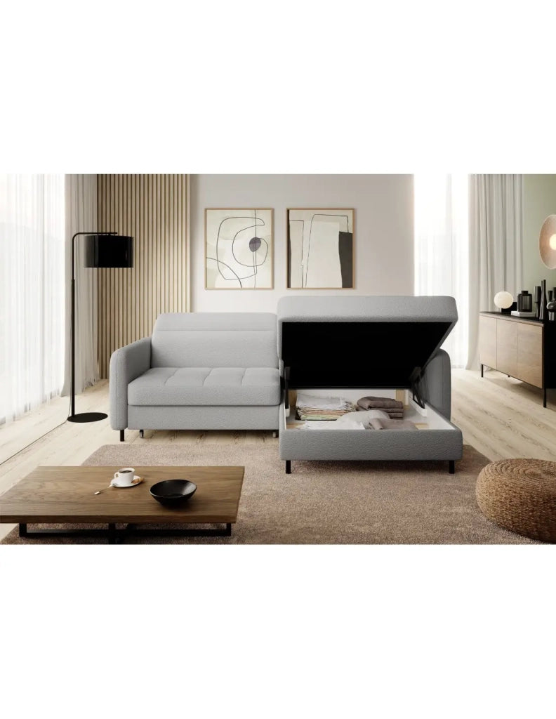 Divano ad angolo collezione GOUMSI colore Grigio chiaro