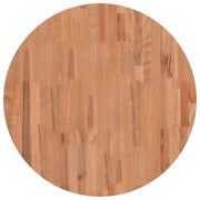 Piano per Tavolo | Superficie Tavolo | Piano Scrivania ?70x4 cm Rotondo in Legno Massello di Faggio