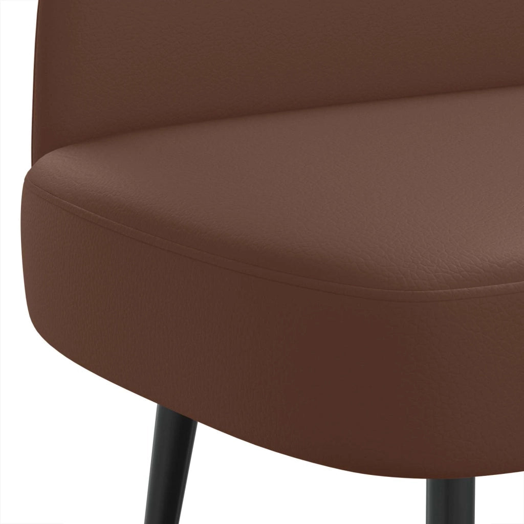 Panchina imbottita con schienale Marrone 110 x 60 x 76 cm 42040800