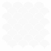 Piastrella a scaglie di pesce 20 pcs Bianco 30 x 30 cm