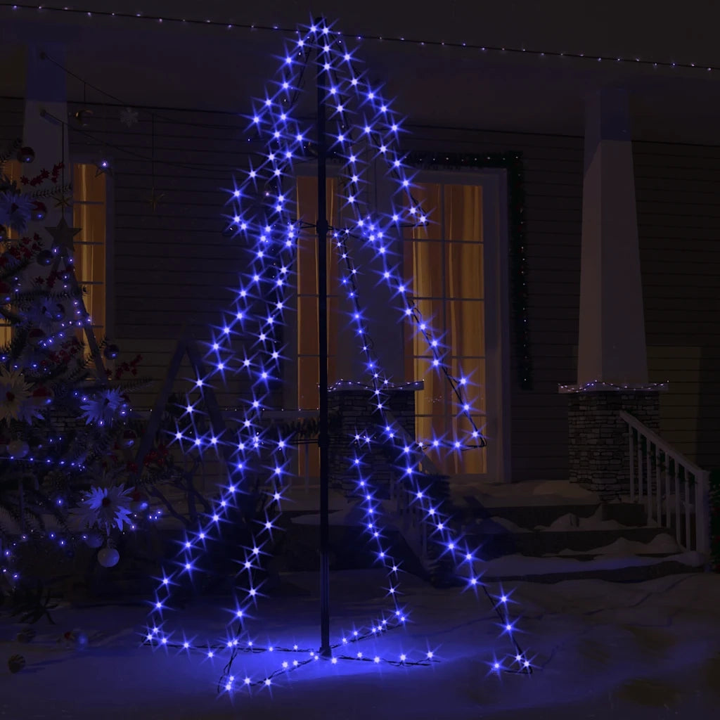 Albero di Natale | Decorazioni natalizie a Cono 200 LED per Interni Esterni 98x150 cm
