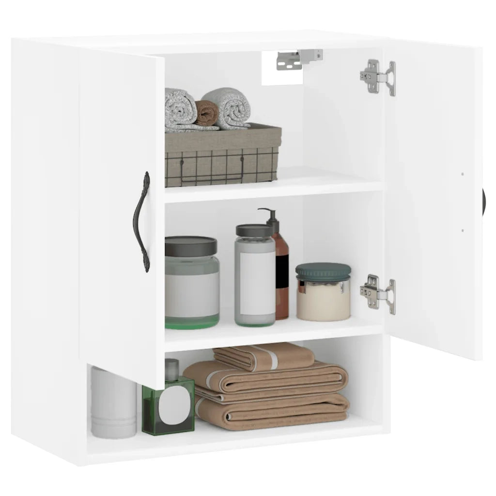 Armadietto a Muro Bianco 60x31x70 cm in Legno Multistrato 829900