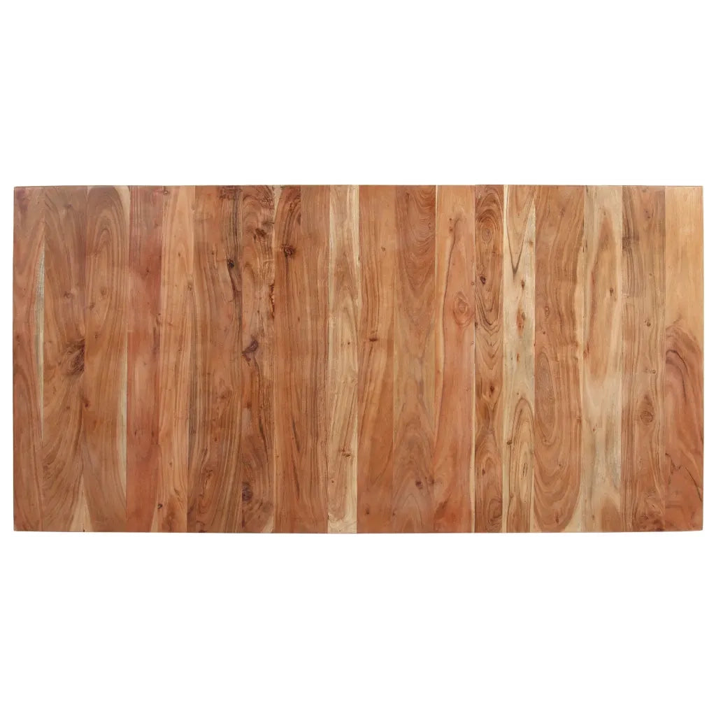 Tavolo da Pranzo 160x80x76 cm in Legno Massello di Acacia cod mxl 58858