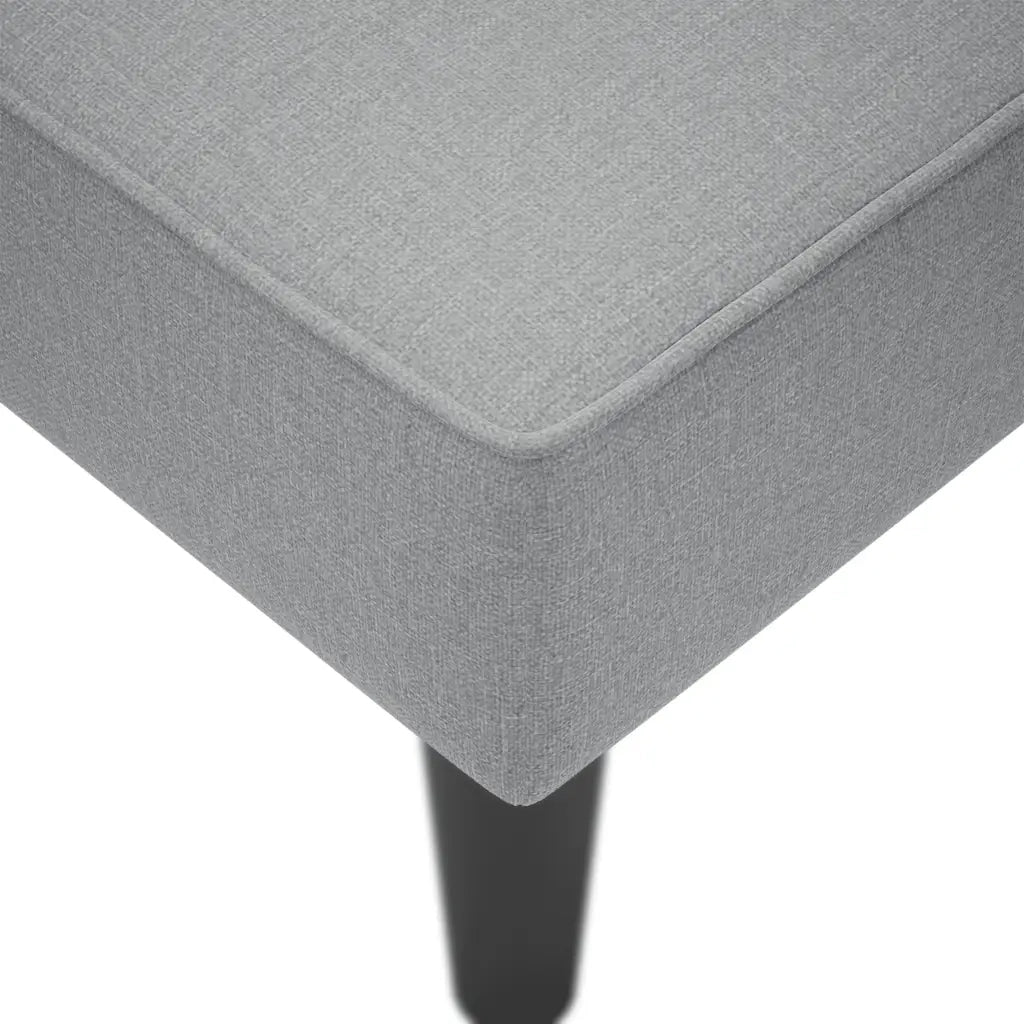 Sdraio con Bracciolo Destro in Tessuto Grigio Chiaro 4009800