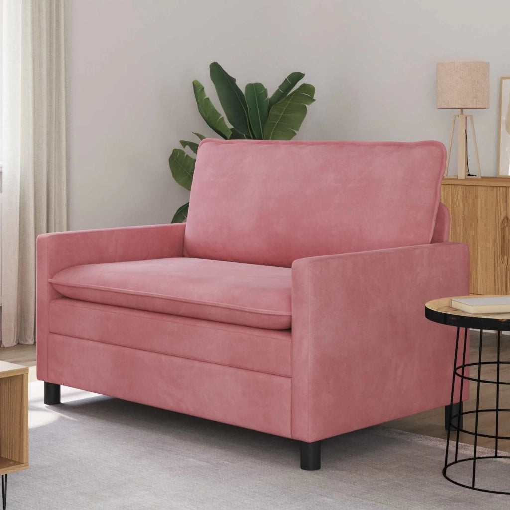 Divano Rosa 126 x 81 x 87,5 cm Velluto