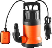 Pompa a doppio effetto - Pompaggio acqua sporca - Pompaggio acqua con bilanciere integrato - Pompaggio acqua superficiale - Acqua cantina - 9500 L/H - Arancione
