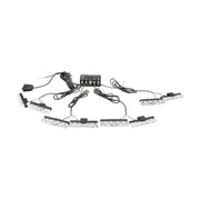 Set di 8 luci stroboscopiche LED gialle da 12V (4 LED per modulo) Breckner Germany