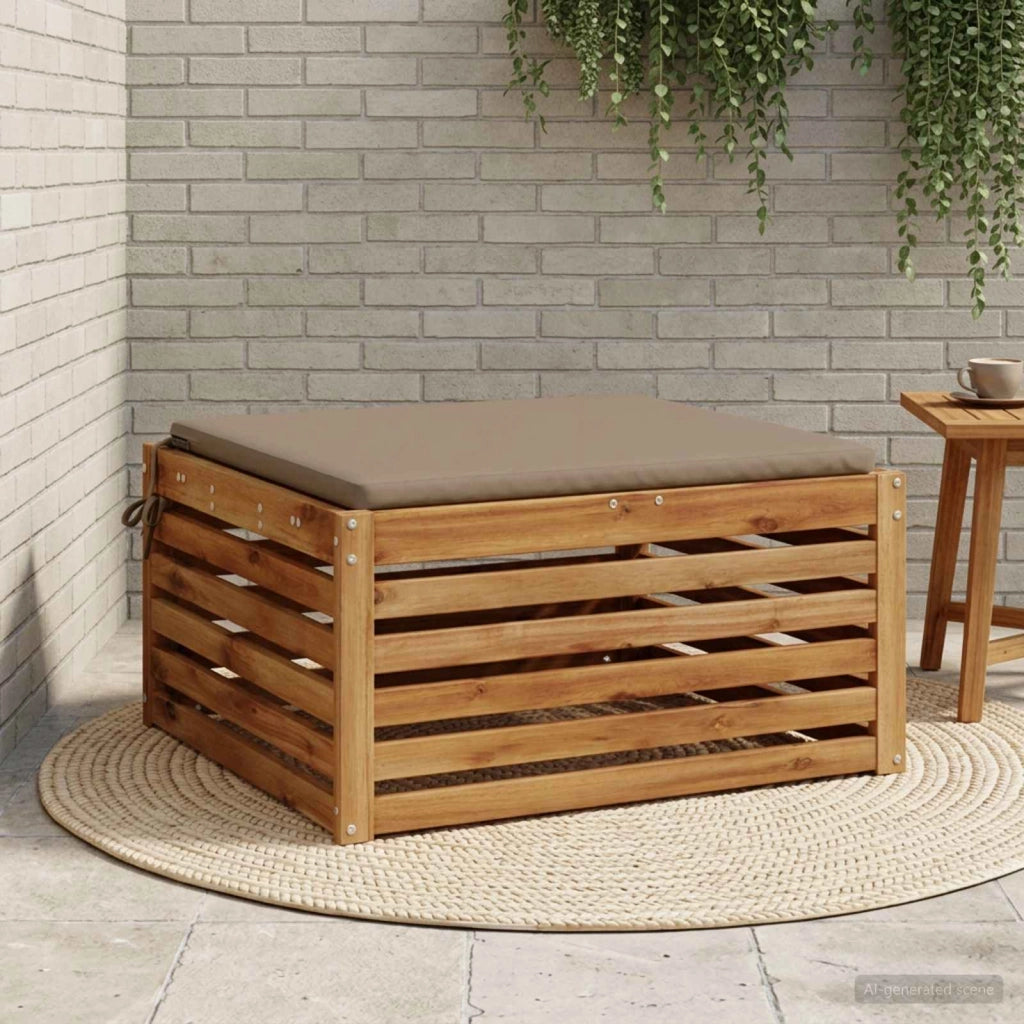 Cuscino per Sedia in Unico Pezzo SOEST 100% Poliestere Tortora 944937
