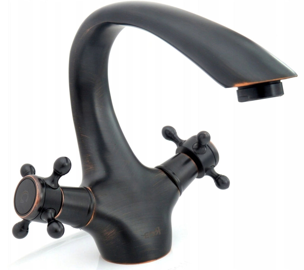 Rubinetto Da Lavabo Rea Retro Old Black