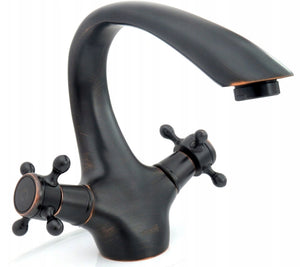 Rubinetto Da Lavabo Rea Retro Old Black