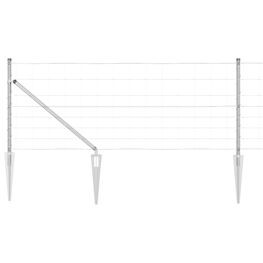 Recinzione da Campo  0.8x25 m Acciaio Zincato