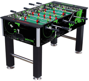 Calciobalilla con Aste Telescopiche 139,4x74,6x87,8 cm Nero