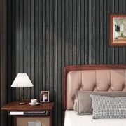 Behang a secco con effetto legno - ideale per pareti e mobili - 30 cm x 5 m - nero e grigio