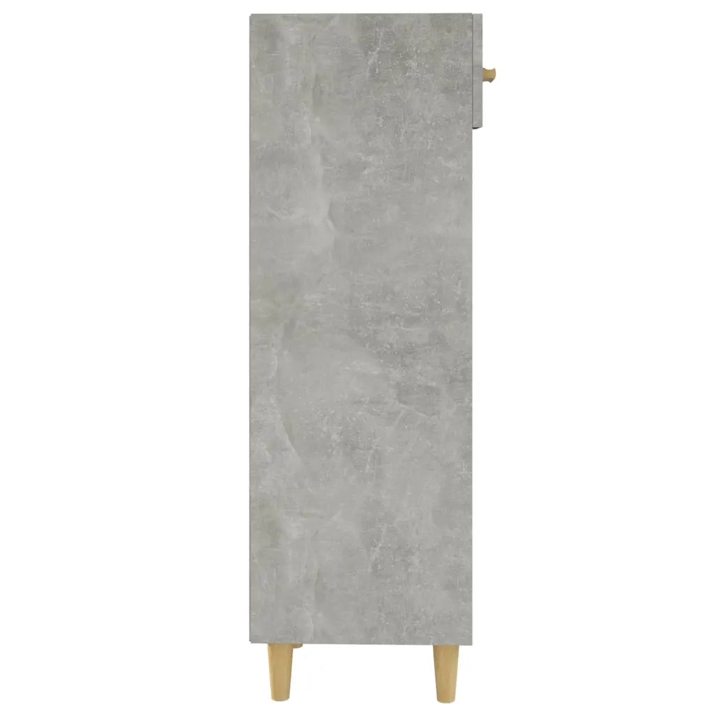 Scarpiera-Scaffale per scarpe Grigio Cemento 30x35x105 cm in Legno Multistrato 215605