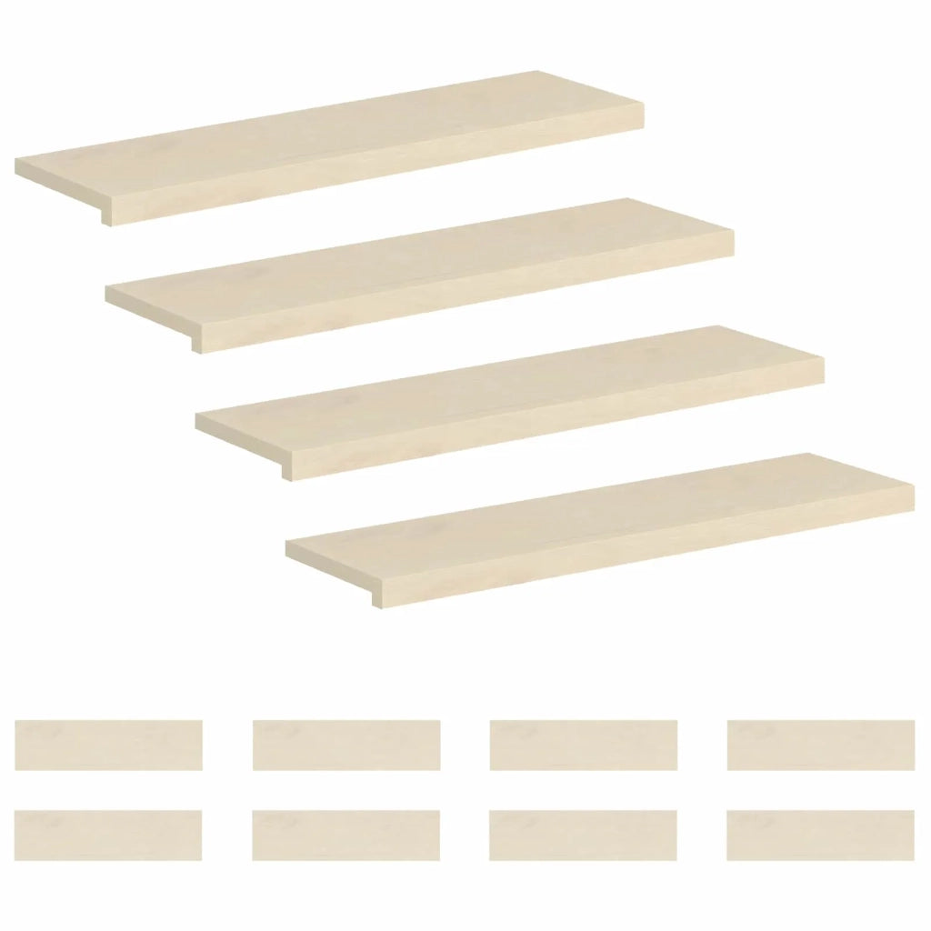 Gradini per Scale 12 pz 100 x 25 x 2 cm Bianco 3449408