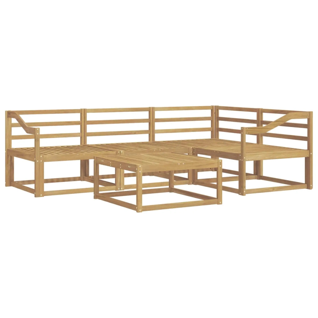 Set di divani da esterno 5 pcs Bianco 79 x 79 x 37 cm 3386423