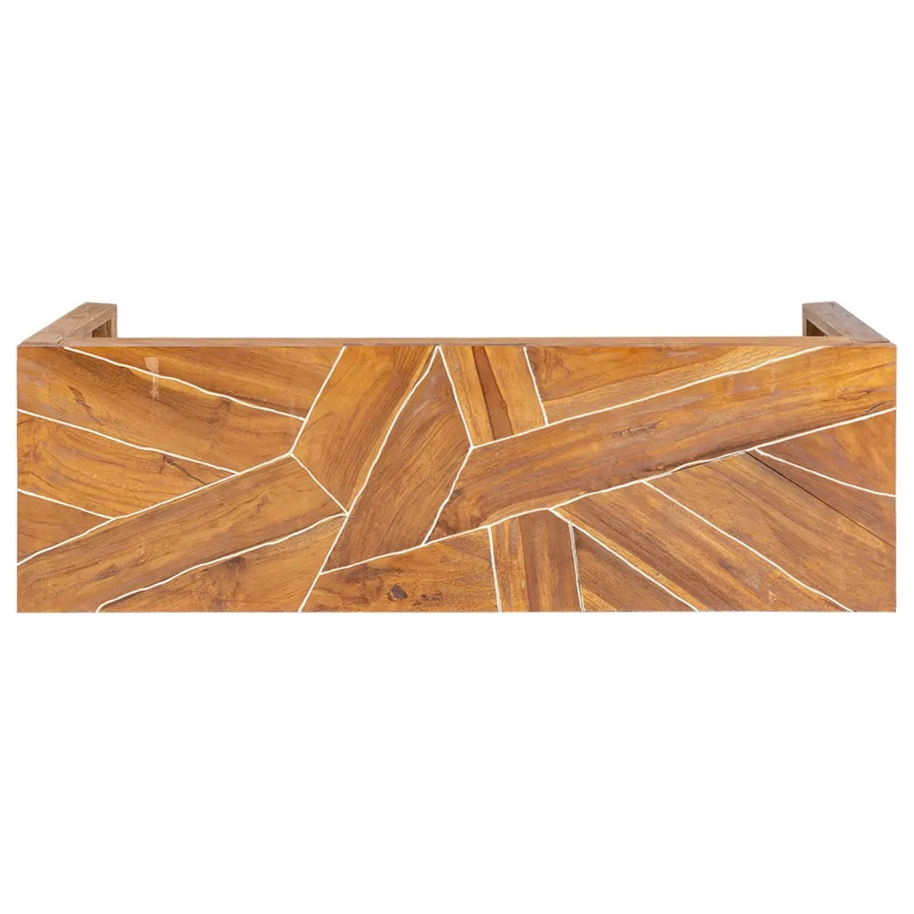 Mobile Porta TV 110x60x38 cm in Legno Massello di Teak 326176