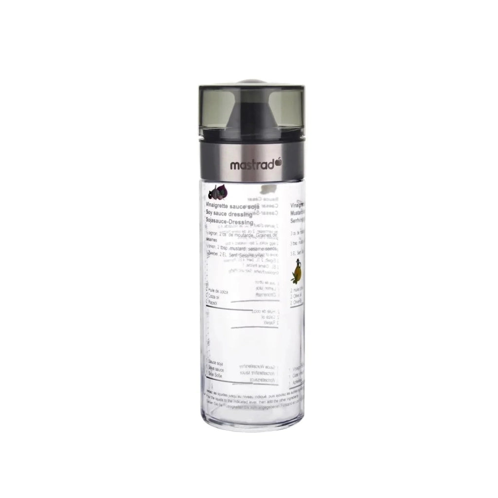 Shaker per condimenti per insalata, capacità 400 ml, antigoccia, color marrone-rossastro