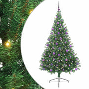 Albero di Natale | Decorazioni natalizie artificiale con luci integrate Verde 210 cm