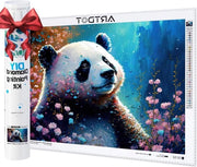 Kit di decorazione per adulti - Kit di pittura con diamanti panda - Regali per donne - 138 x 197 inch Pittura con diamanti