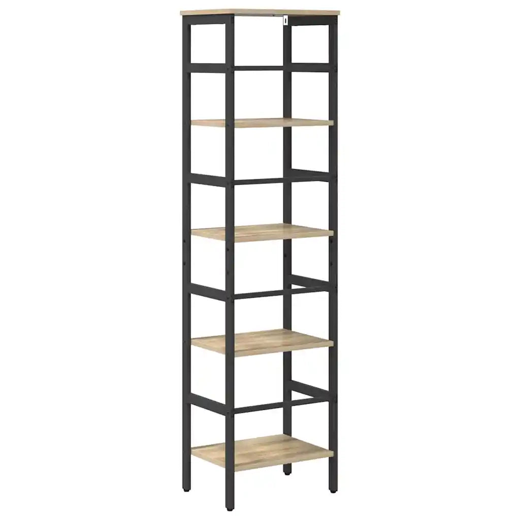Libreria-Scaffale per Libri-Mobile di Stoccaggio Rovere Sonoma 40 x 29,5 x 149 cm Legno multistrato