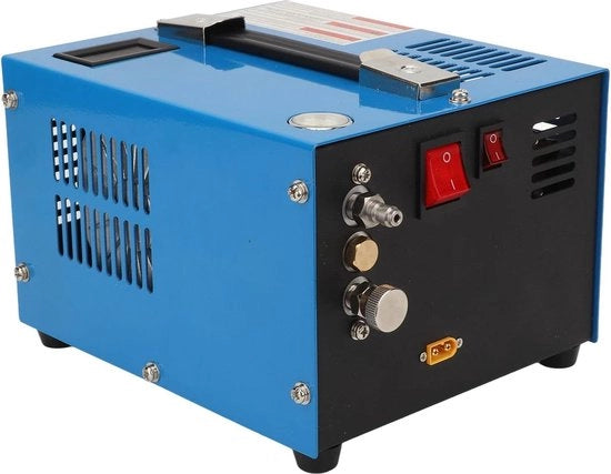 Compressore portatile PCP 300 BAR 4500 Psi - 30 MPa senza olio, pompa compressore per serbatoio subacqueo con ventilatore di raffreddamento - pistola di aria - paintball - compressore per serbatoio subacqueo