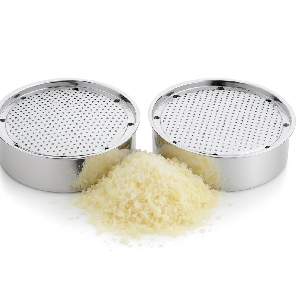 Grattugia Bari Kit 2pz in Acciaio Inox 20cm H 6cm Made in Italy