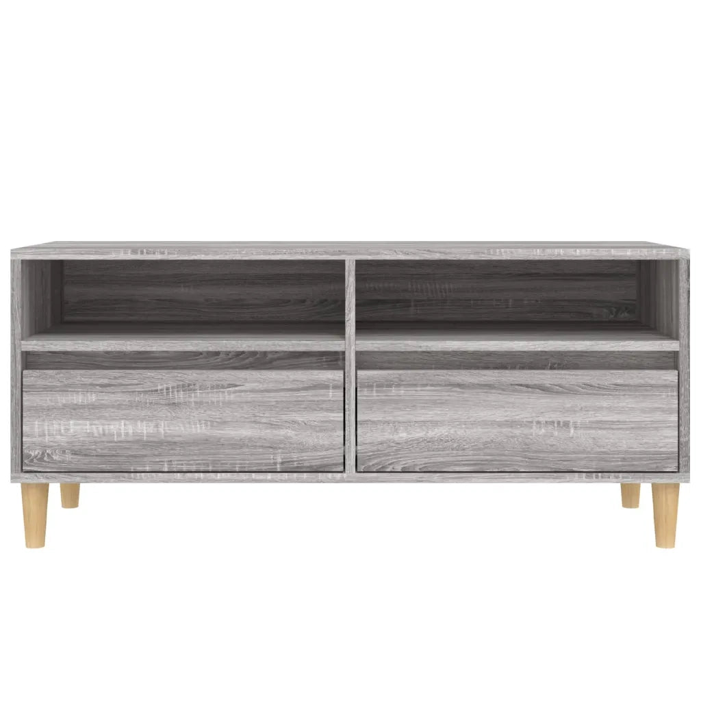 Mobile Porta TV Grigio Sonoma 100x34,5x44,5cm Legno Multistrato