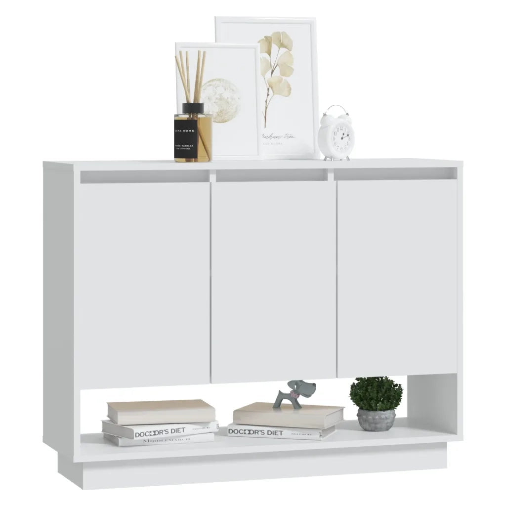 Credenza Bianca 97x31x75 cm in Truciolato