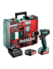 Trapano Avvitatore METABO PowerMaxx BS 12 Set (2 x 2,0 Ah LiHD + SC 36 + Accesorios + Valigetta)