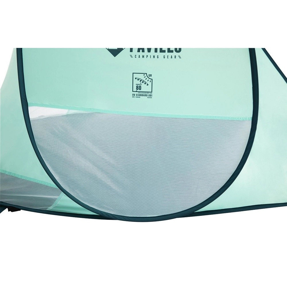 Trade Shop - Tenda Da Spiaggia Pop-up Beach Quick 2 Posti 220x120x90cm Borsa Trasporto 68107 -