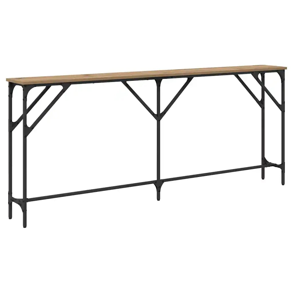 Tavolo consolle rovere artigianale 180 x 23 x 75 cm 871327